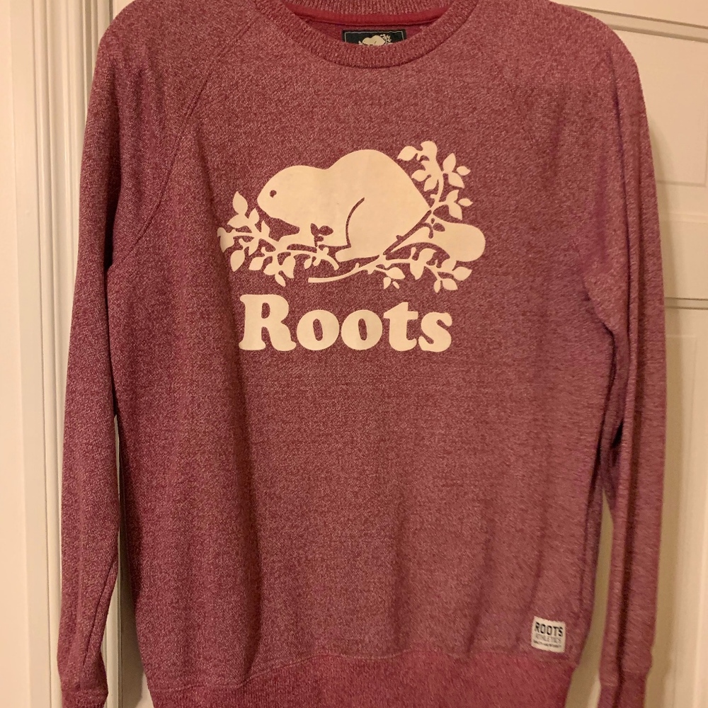 pink roots crew neck